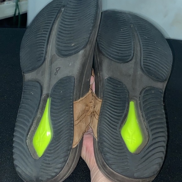 KURU LETTI Women's SIZE 10 BROWN THONG Sandals ANKLE STRAP BRAID DESIGN CLEAN - Picture 11 of 12